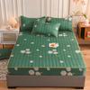 Mattress Cover Thick Quilted Fitted Bed Sheet Fashion Printed Bedding Non-slip Sheet Dust Cover
