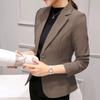 Women's Blazer Red Long Sleeve Blazers Pockets Jackets Coat Slim Office Lady Jacket Female Tops Suit Blazer Femme Jackets