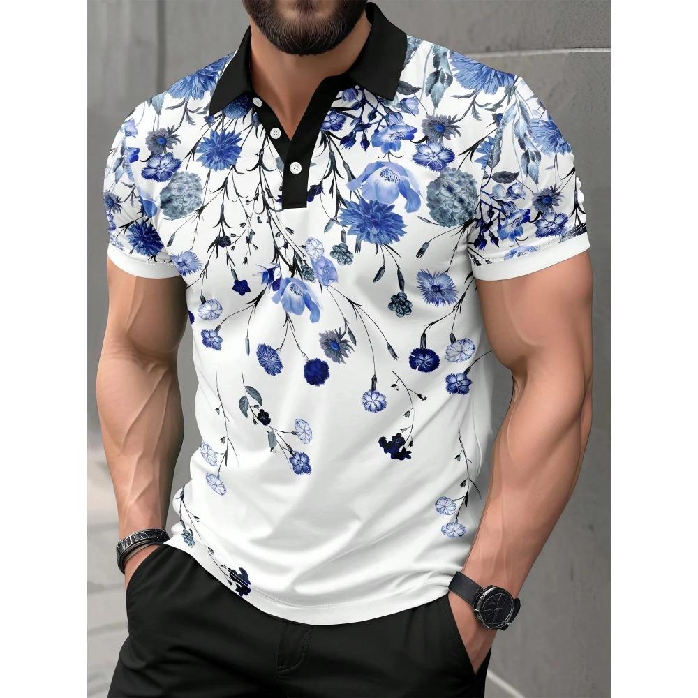 

Летний дизайн Мужская футболка-поло с коротким рукавом Трансграничный Бестселлер Удобная Полиэфирное волокно Подходит для ношения S синий