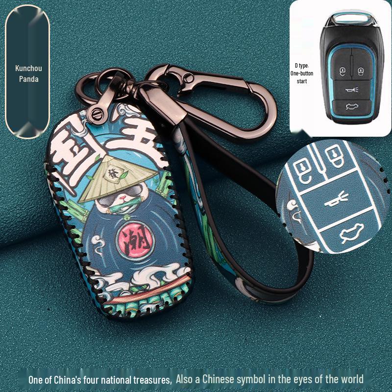 DX7 DX3 DX5 A5 Wing Dance V3 Car Key Fob Protective Case with Buckle