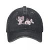 Cat and Catfish Baseball Cap Vintage Hats for Unisex Funny Hat Golf Hat Unisex Unisexs Hats Womens