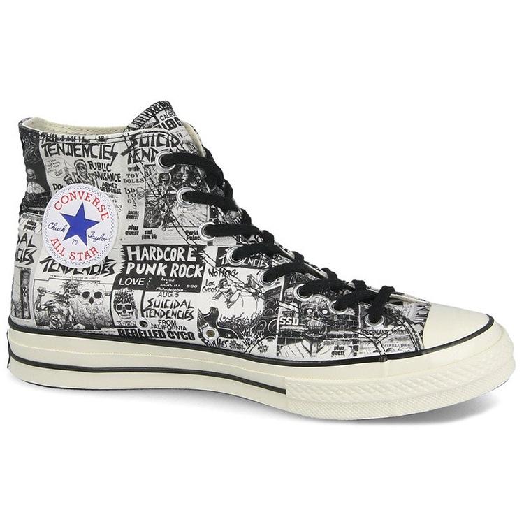 Converse Suicidal Tendencies X Chuck 70 Hi 'White Black' Men's 162880C