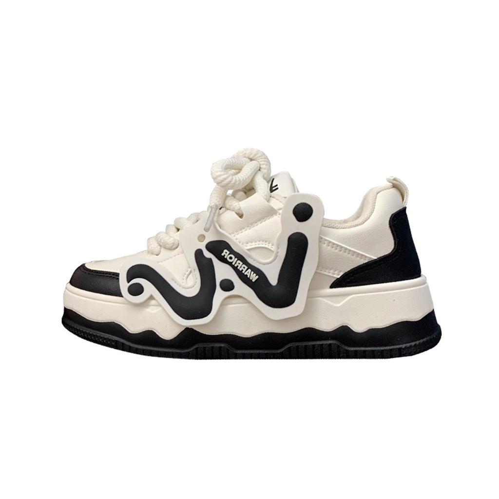 Herbst Schwarz-Weiß Panda Sneaker Damen Neue Vielseitige Schuhe Damen Modische Lässige Weiße Schuhe