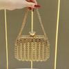 Handtas met een Kettingriem, Klein Formaat, Niche Stijl, Crossbody, High-end, Formele Avondtas voor Dames