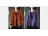 Spring 2023 Women's Corduroy Suit Collar Jacket - Retro Casual Solid Color Long Sleeve Outerwear