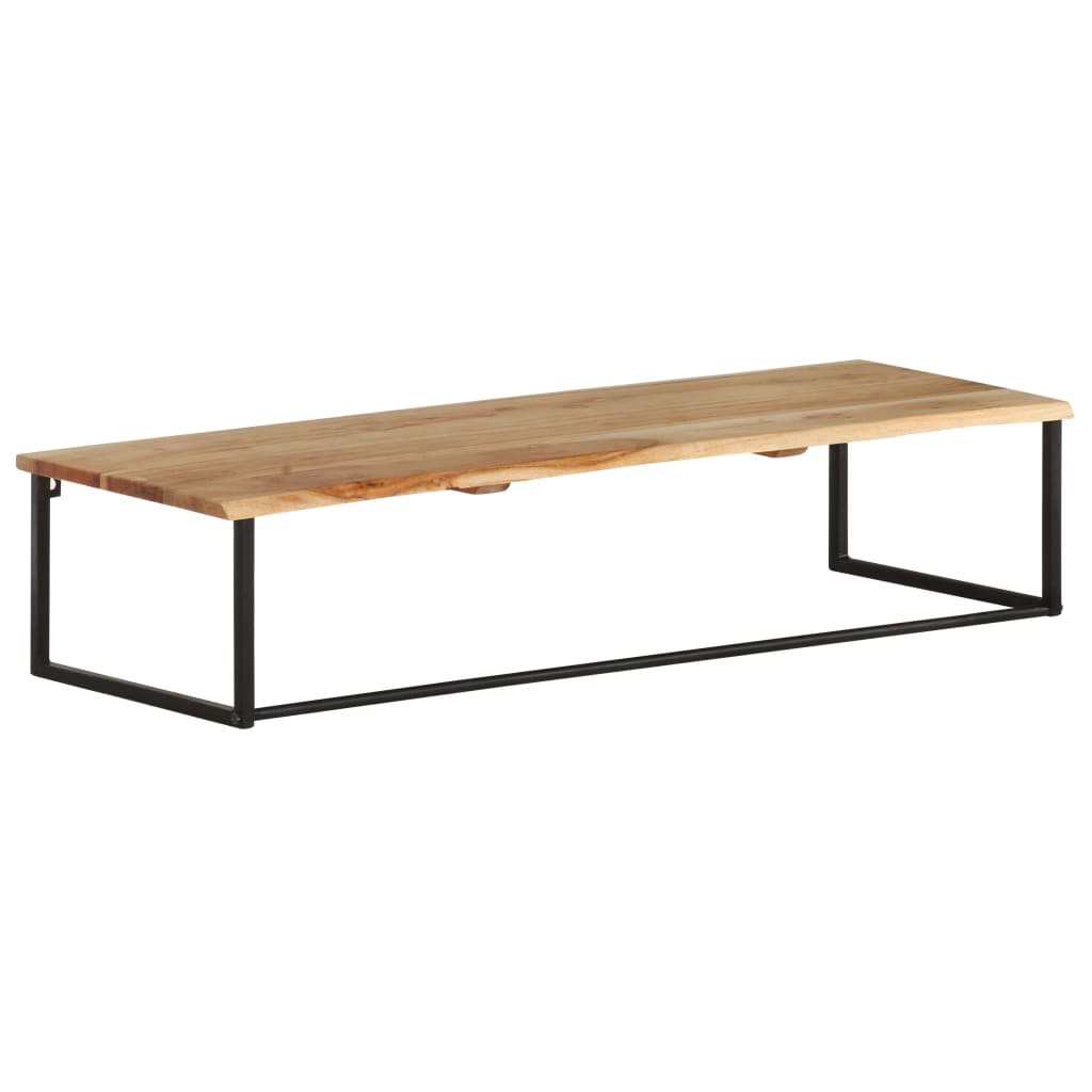 Coat Rack with Natural Edge 100 X 35 X 22 Cm Solid Acacia Wood