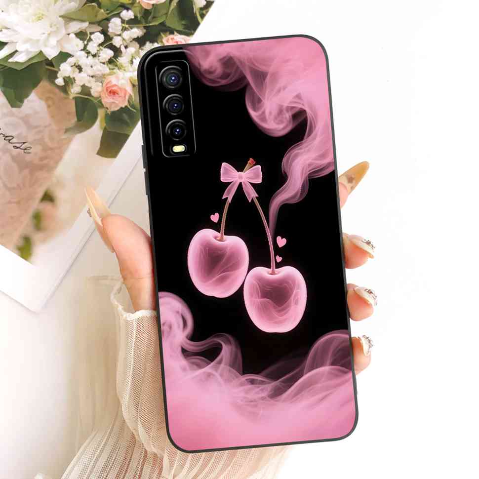 For vivo Y70s 5G Case Luxurious Flower Cartoon Silicone Back Cover For Vivo Y 70s Y51s Y51S V2002A Shockproof Phone Cases Fundas