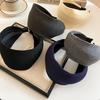 Internet Celebrity's Same Solid Color Wide Edge Striped Yarn Headband High Head Headband French Gentle Atmosphere Hair Accessory