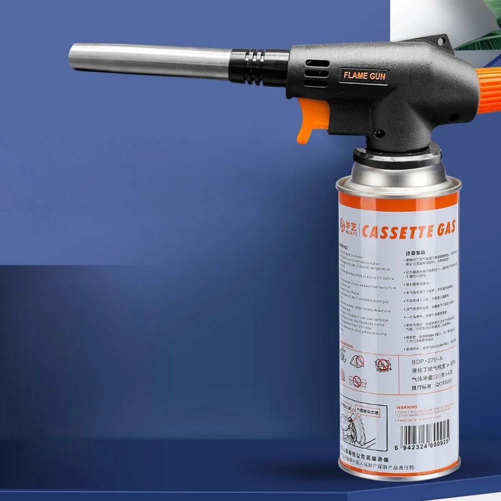 Welding Gas Torch Flame Gun Portable BBQ Cooking Camping Ignition Flamethrower Outdoor Heating Butane Burner Spray Equipment