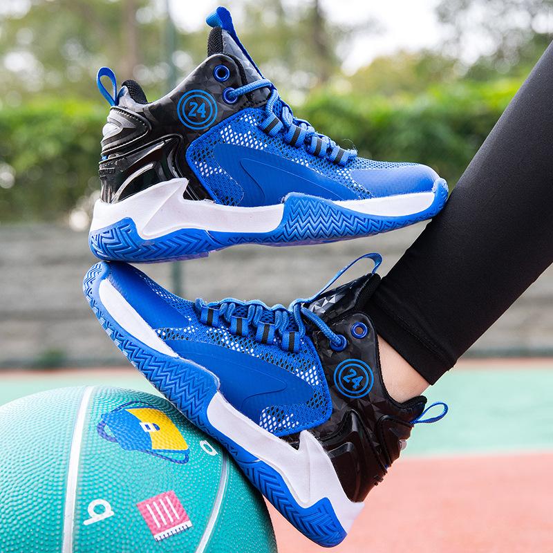 Boys shoes summer 2025 new children's sports shoes mesh breathable basketball shoes boys middle and older running shoes