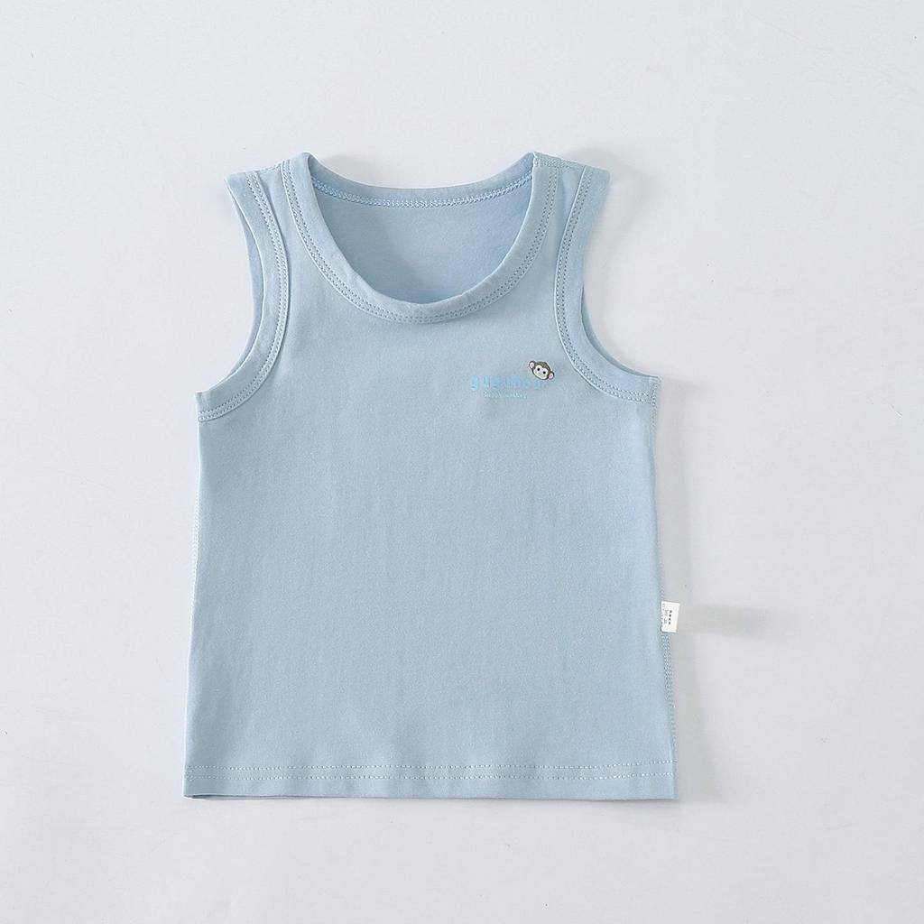 Unisex Summer Cotton Vest for Kids: Seamless, Breathable, Elastic Base Layer, Lightweight Sleeveless Top