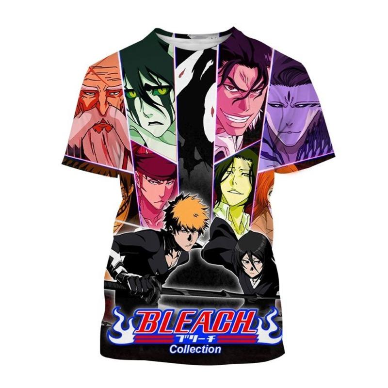 Heißer verkauf Sommer Kurosaki Ichigo 3D druck T-shirt anime BLEACH mode o hals kurzarm männer und frauen casual tops kinder