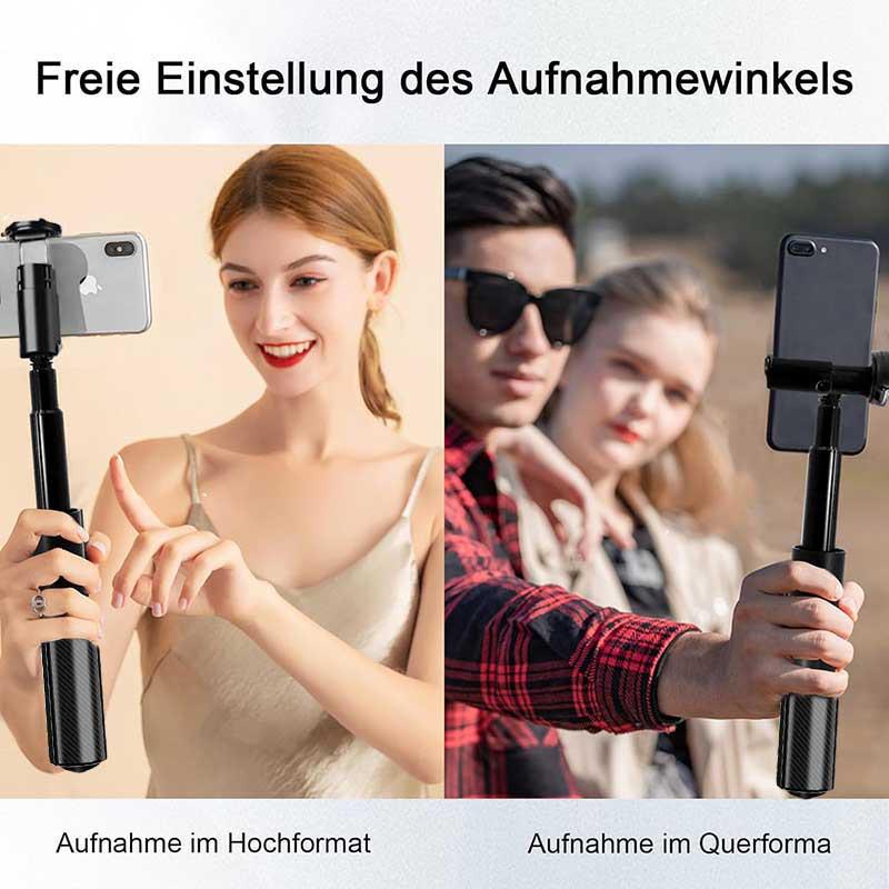Bluetooth Selfie Stick Tripod: Anti-Shake, Automatic Retractable, Portable Remote Control Phone Holder for Travel.