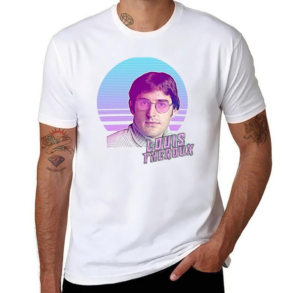 Vaporwave Louis Theroux Tshirt Big And Tall Crew Neck Tee