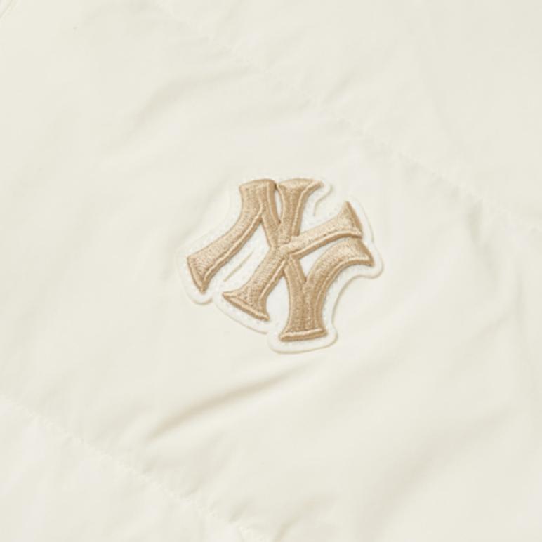 New MLB Down Jacket Winter Unisex Beige 3ADJL0616-50IVS