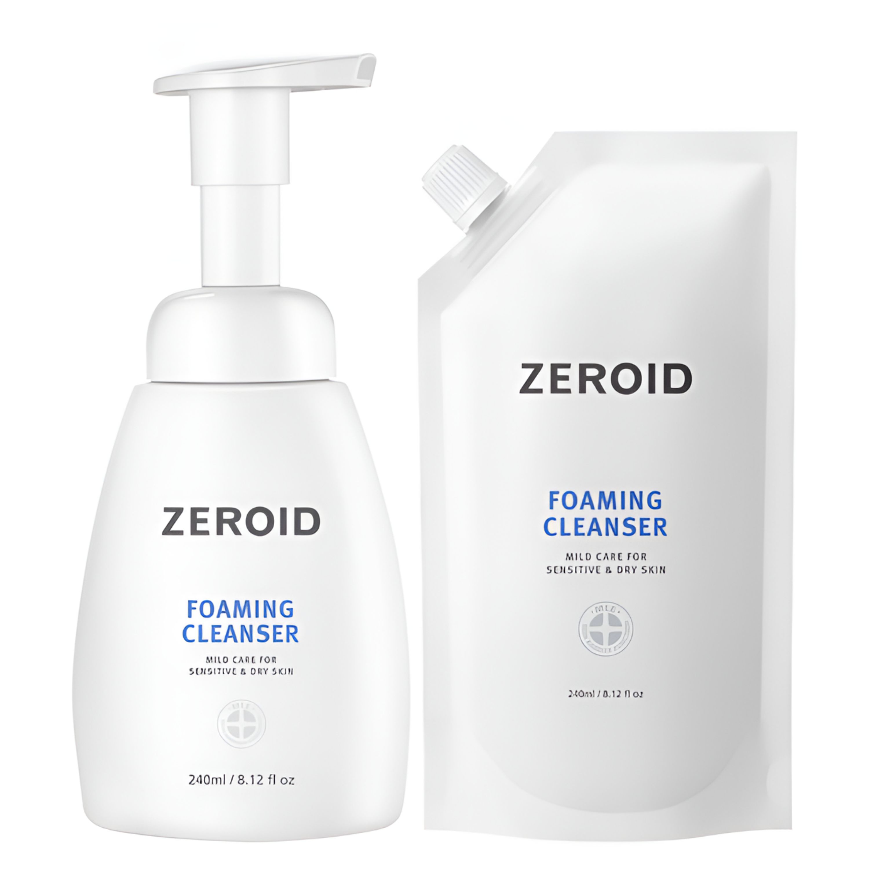 ZEROID Foaming Cleanser Special Set 240ml (+ Refill 240ml)