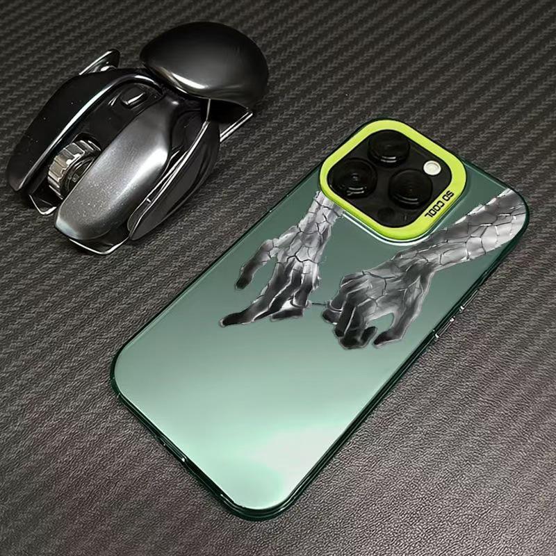 Χέρι-Χέρι Θήκη Κινητού iPhone 14, 15, 16 Pro & 17 Δημιουργική Διασυνοριακή