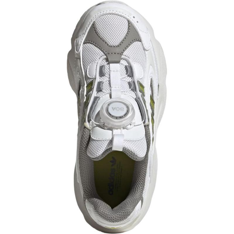 adidas Originals Ozmillen Low Top Kids Lifestyle Shoes White Green Kids' Sneakers HQ0275