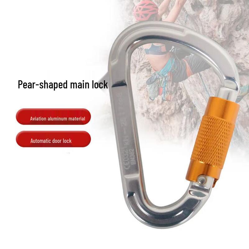 

Outdoor Climbing Pear-Shaped Safety Lock 1