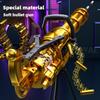 115cm Toy Gun Big Electric Fake Gun Soft Bullet Ejection EVA Gun DIY Self-Assembly Tactical Gatling Gun Toy Christmas Gift