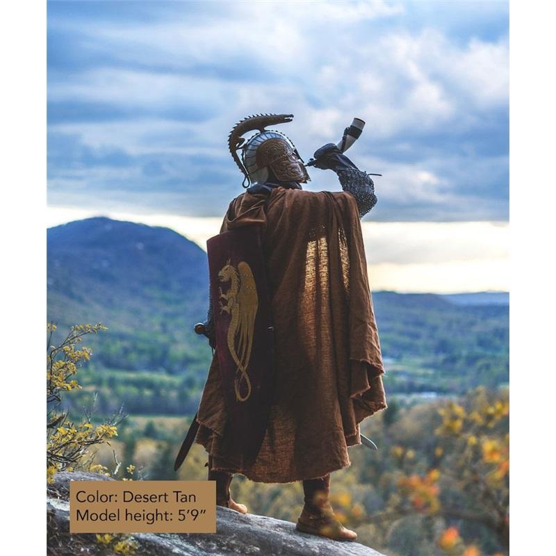 Men's 6 Colors Medieval Hooded Jacket COSPLAY Jacket Gaming Enthusiast Jacket Vintage Prop Costume Top