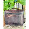 Genius Leather Messenger Bag Men's Satchel Briefcase Genuine Vintage