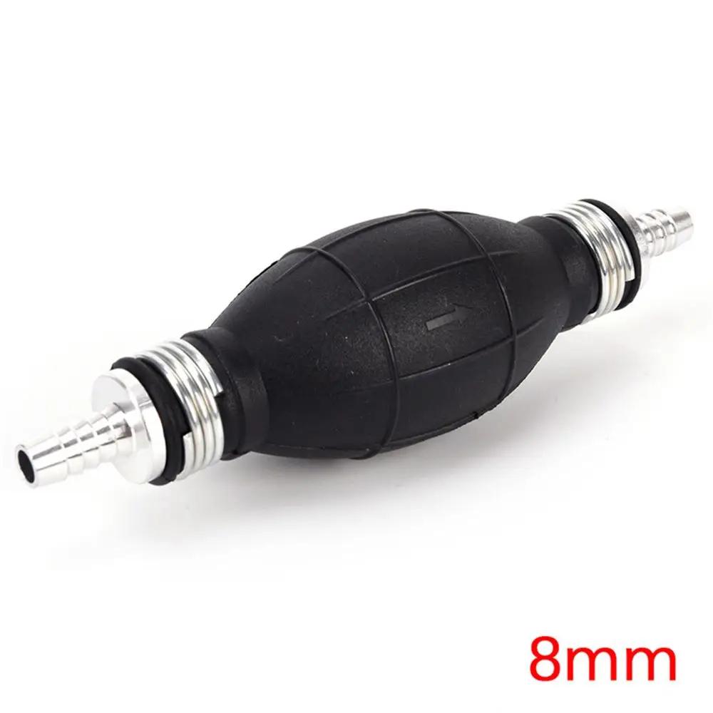 6mm/8mm/10mm/12mm Manual Fuel Pump Rubber Aluminum Hand Primer Oil Petrol Diesel Liquid Transfer Pump Transfer Tools