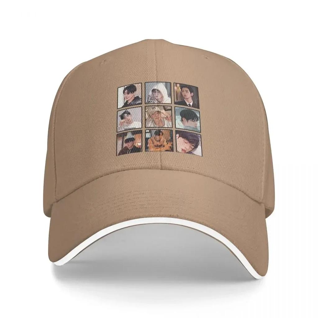 Cha Eunwoo Cartoonized Merchandise Baseball Cap Fashion Hip Hop Hats Spring Men Adult Outdoor Sports Baseball Caps