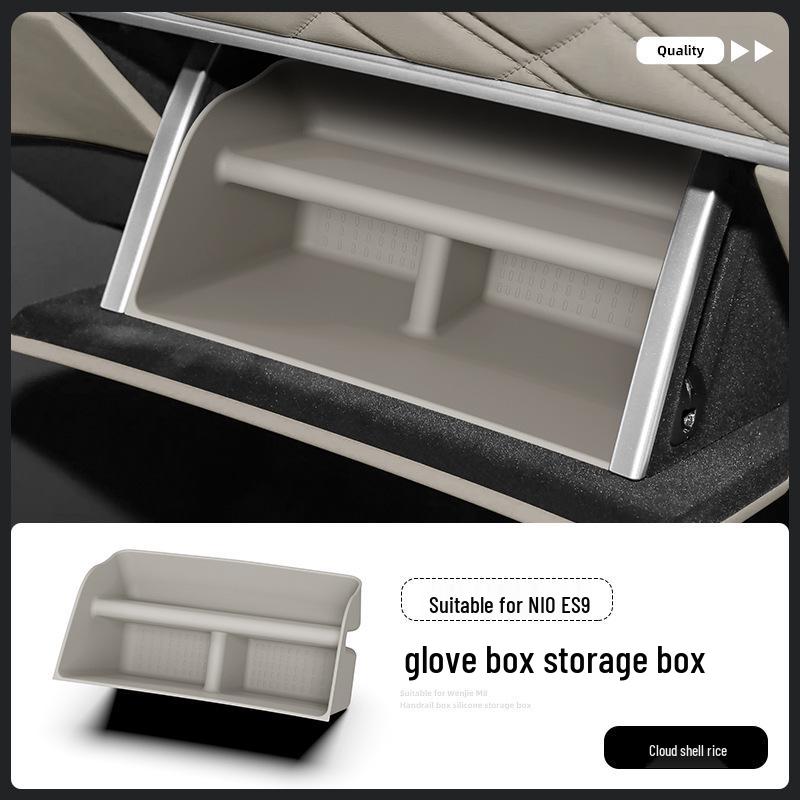 Compatible with 26 Nio ES9 Models: Glove Box Storage Container & Car Interior Organizer.