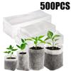 100PCS Breathable Plant Nursery Bags Biodegradable Grow Pots Fabric Seedling Containers Home Gardening Essentials