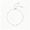 Simple and non-fading titanium steel hollow pull love  couple advanced sense two-piece set casual versatile 