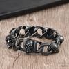 Hip-hop Accessories, New Titanium Steel Skull Men's Bracelets, Personalized Punk Domineering Bracelets for Men