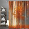 Orange Tree Printed Shower Curtain, Waterproof Shower Curtain with Hooks, Bathroom Decorative Accessories Shower Curtain, Waterp