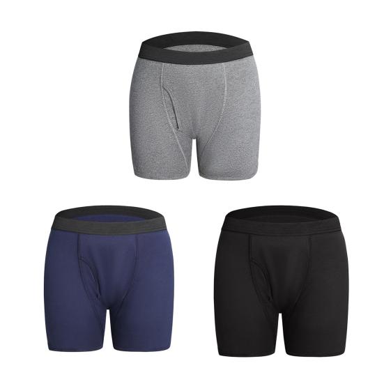 Men Underwear Leak-Proof Boxer Briefs Elderly Bedridden Patients Urine-Proof Pads Underwear Washable Reusable Panties