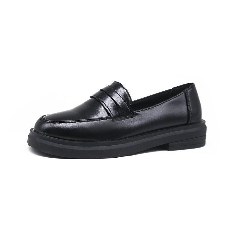 Xiaoxiangfeng single shoes women's shoes 2025 new spring and autumn loafers platform heel thick heel British style small leather shoes