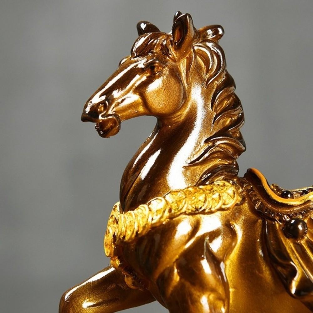 Color Changing Resin Horse Statue Color-changing Horse Ornament Tea Set Accessories