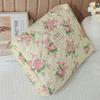 Vintage Blumenmuster Damen Stepp Kosmetiktaschen Reise Tragbar Damen Make-up Etui Toilettenartikel Aufbewahrung Handtasche Mädchen Reißverschluss Federmäppchen