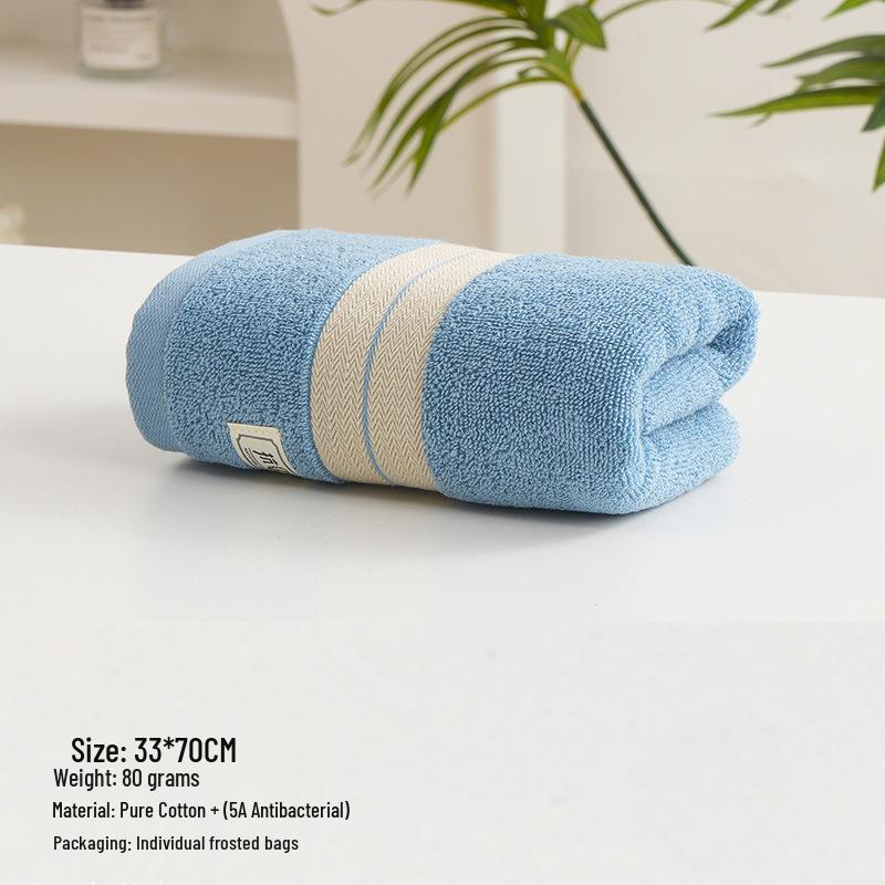 Antibakterielle reine Baumwolle einzeln verpackte Handtücher - Saugfähige Gesichts- & Badetücher für Erwachsene, Männer & Frauen