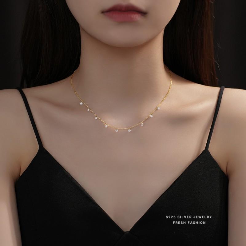 Sterling Zirconia Bracelet Women Minimalist Geometric Design Elegant Daily Wear