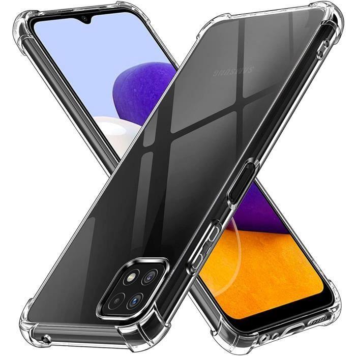 Coque Antichoc - Phonillico - Samsung A22 5G - Silicone Souple - Protection Renforcée - Transparent