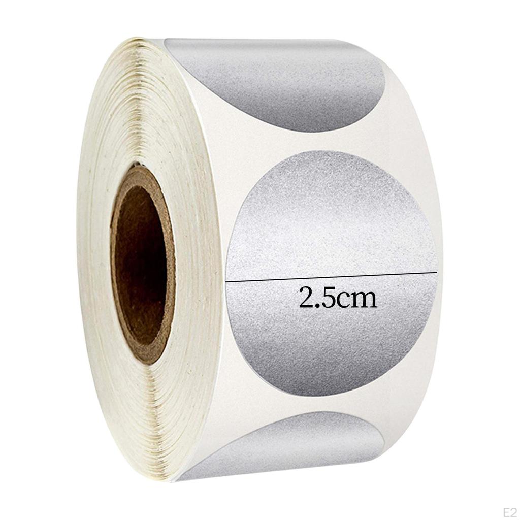 300x Etiquetas adesivas redondas autoadesivas para raspar cartão para