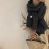 Autumn and Winter Cotton and Linen Women's Scarves Solid Color Shawls Travel Sun Protection Scarves