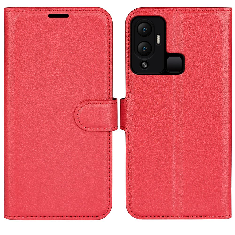 Litchi Texture Phone Cover Wallet for Infinix Hot 12 Play 4G,Anti-Drop Shell Flip Stand Phone Case