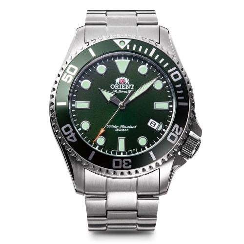 

Orient Mako Automatic Diving Watch, Men s, Green, RN-AC0K02E, with Japanese Manufacturer s Warranty