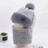 Riding Fashion Thicking Neck Warm Hood Winter Solid Color Hat Collar Bib Hat Plush Hat Beanie Hat