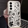 Simple Patterns of Flowers Phone Case For Samsung Galaxy S23 S22 S21 S25 S24 S20 Ultra FE A35 A15 A25 A55 Note 20 Plus 5G Cover