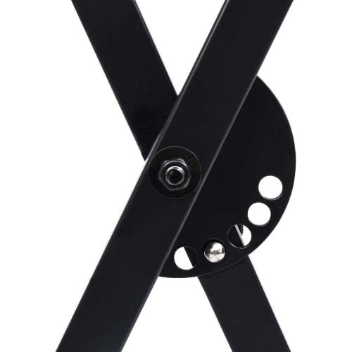 vidaXL Keyboard Stand & Stool Set, Black