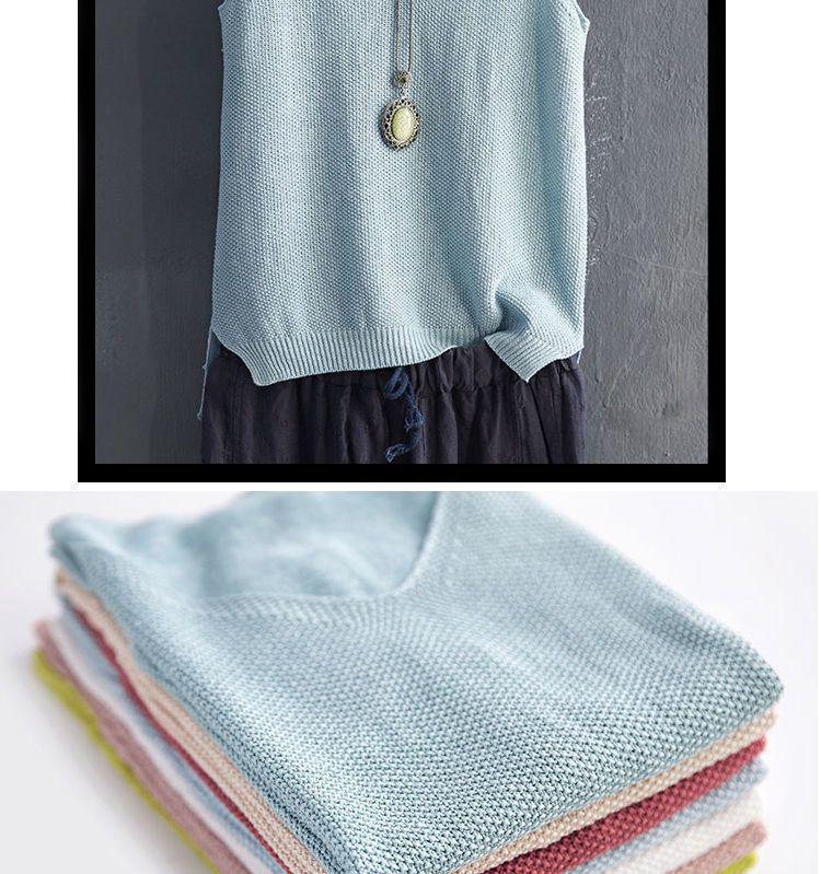Canottiera T-shirt Estiva in Maglia di Seta Ghiacciata da Donna Taglie Forti