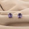 Iolite Gemstone 925 Sterling Silver Handcrafted Women Jewelry Tiny Minimalist Stud Earring 1" EE-181-11