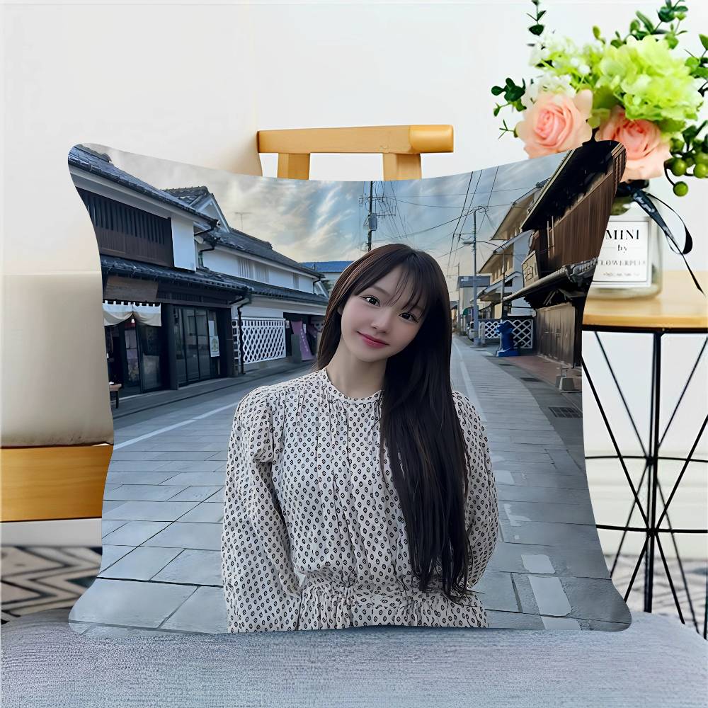 

Singer K-Kwon-Nayeon Pillowcase Toon Gift Cushion Cover Bedroom Home Sofa Chair Seat Decor Pillow Case 12x12Inch